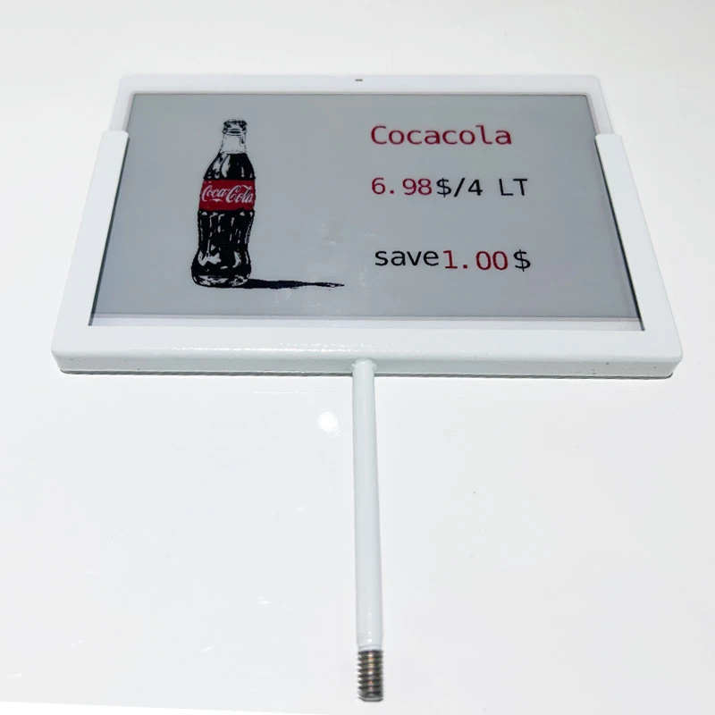 7.3 Inch Electronic Price Tag Metal Screw Mount Coca{1}}cola Style