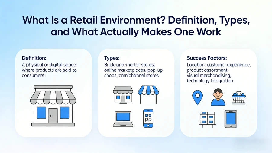 What Is a Retail Environment? Definitio, Genera, et quid in actu unum opus facit